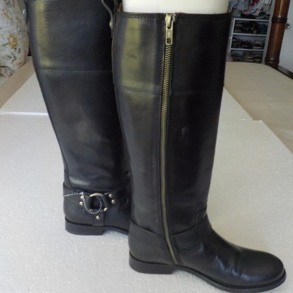 Frye Tall Low Heel Boots - Picture 2 of 16